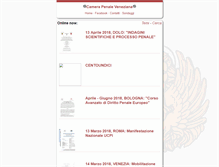 Tablet Screenshot of camerapenaleveneziana.it